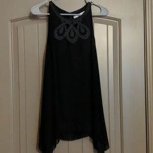 Black tunic top